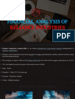 Financial Analysis of Reliance Industries (FAORI