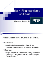 Politica Financiamiento Salud-Ernesto Bascolo