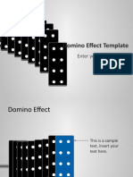1053 Domino Effect Powerpoint Template
