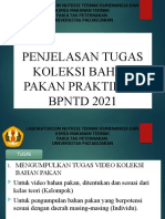 Penjelasan Tugas Koleksi Bahan Pakan BPNTD 2021