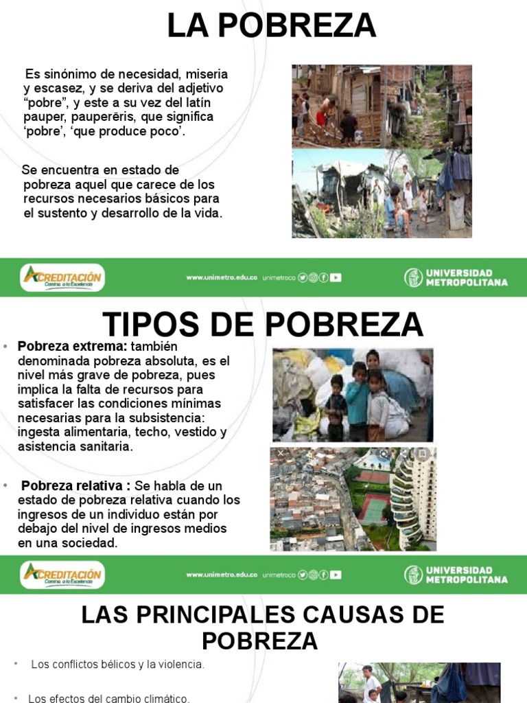 Tipos y Consecuencias de la Pobreza | PDF | Pobreza extrema | Pobreza