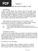 Adr Under Muslim Family Law: Arbitration Council