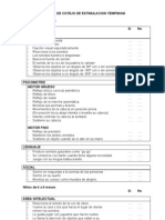 Lista de Cotejo de Estimulacion Temprana