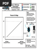 Pressure Vs Voltage: Bosch 145PSI Gauge Pressure Sensor P/N H-PS145/10BAR-G-B