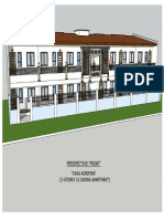 Perspective 'Front': "Casa Agripina" (2-Storey 12 Doors Apartment)