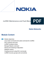MCRNC Maintenance and Fault Management: Nokia Networks