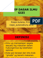 Ilmu Gizi-konsep Dasar & Karbohidrat