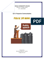 Public Speaking. Lesson 2