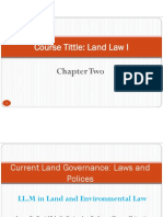 2 - Current Land Goverance