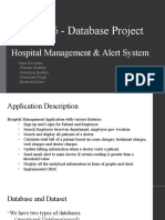 Cmpe 226 - Database Project: Hospital Management & Alert System