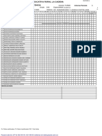 Informe Período: Horario: 01B Tarde 3 Grado Materia: Especialidad