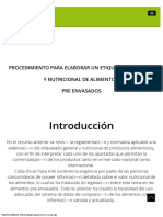 05 Procedimiento para Elaborar Un Etiquetado General y Nutricional de Alimentos Pre Envasados