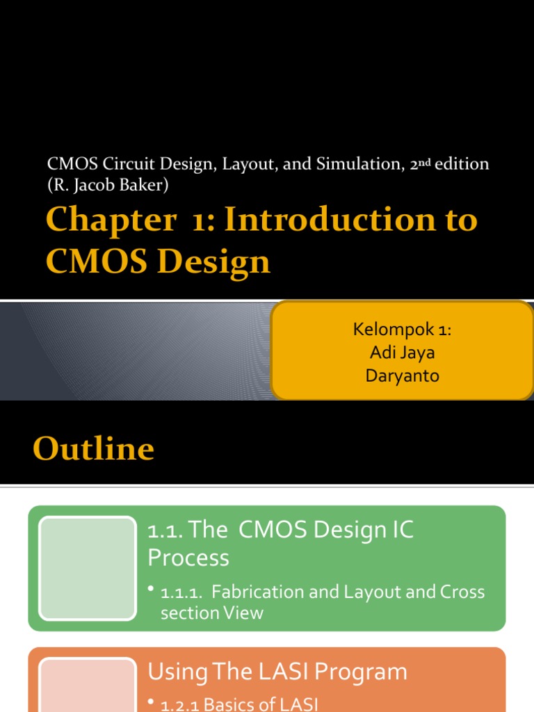 Introduction to CMOS Design | PDF | Semiconductor Device Fabrication ...