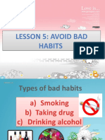 Avoid Bad Habits for a Healthy Life