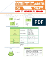 Molaridad y NormalidadCuarto Grado