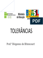 TOLERÂNCIAS