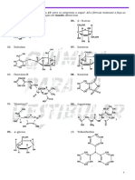 Fórmulas moleculares e representações de compostos orgânicos