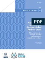 COVID-19 y Las Personas Con Discapacidad en América Latina, Mitigar El Impacto y Proteger Derechos para Asegurar La Inclusión Hoy y Mañana