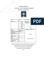 Tutorial Report Physiology and Work Measurement Mental Workload