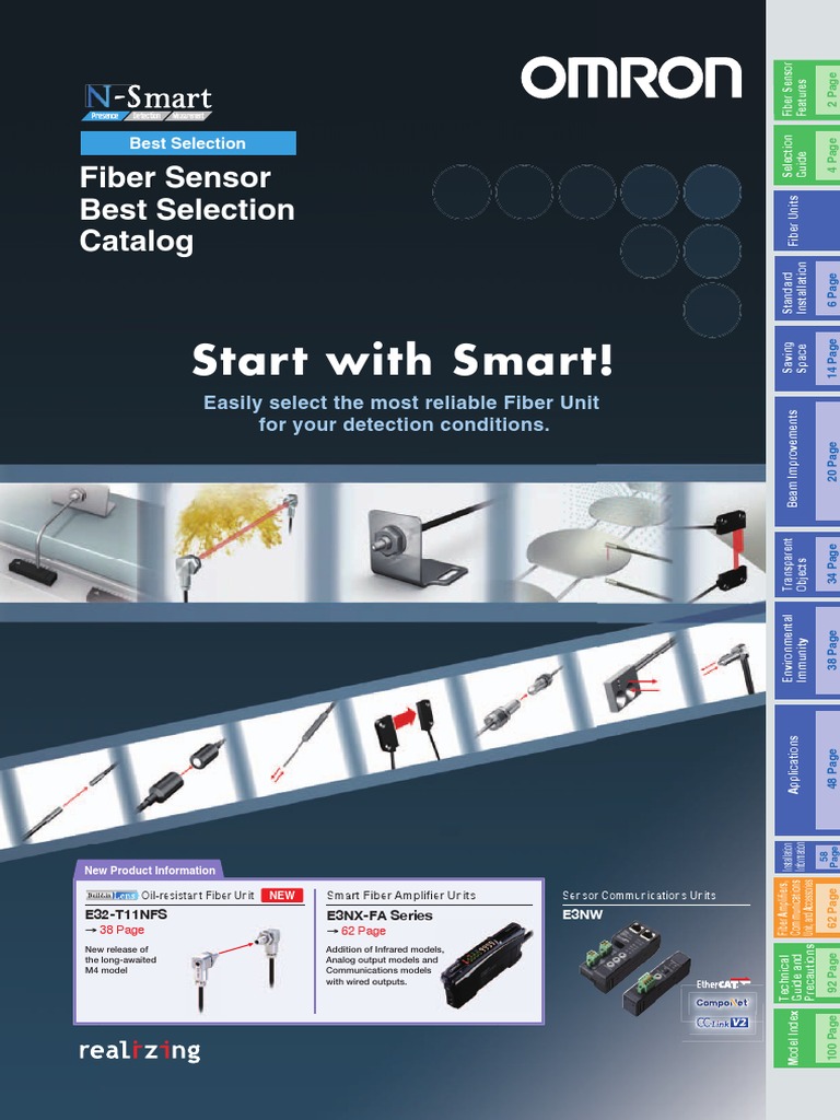 Start With Smart!: Fiber Sensor Best Selection Catalog | PDF | Optical ...