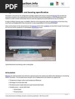 Bridge Articulation and Bearing Specification