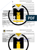 RG020-02, Solicitud de Informaci+ N Servicios de Calibraci+ N