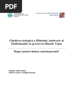 Restanță Patrologie