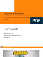 Class 10 - Agency Financials