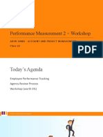 Class 22 - Performance Measurement Part 2 and Workshop