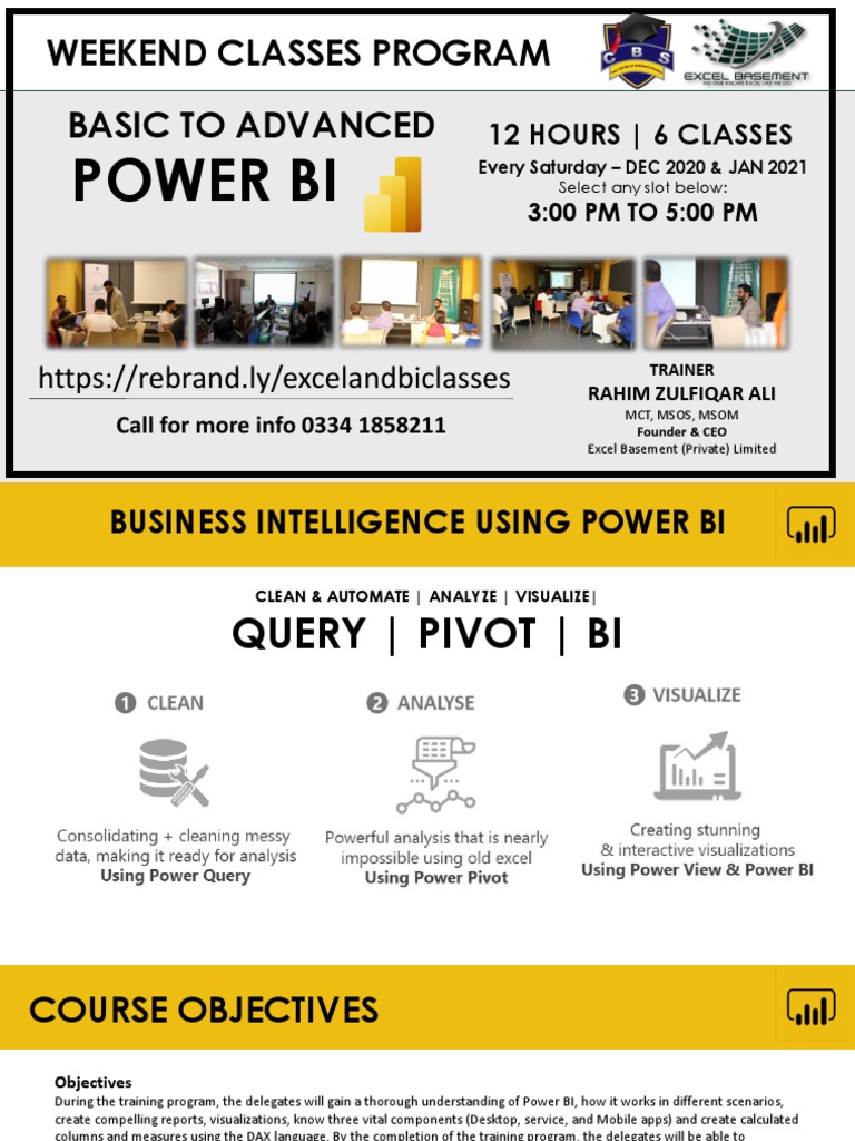 Power BI Course in Karachi | PDF | Business Intelligence | Computer Science