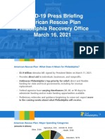 City of Philadelphia, American Rescue Plan slides