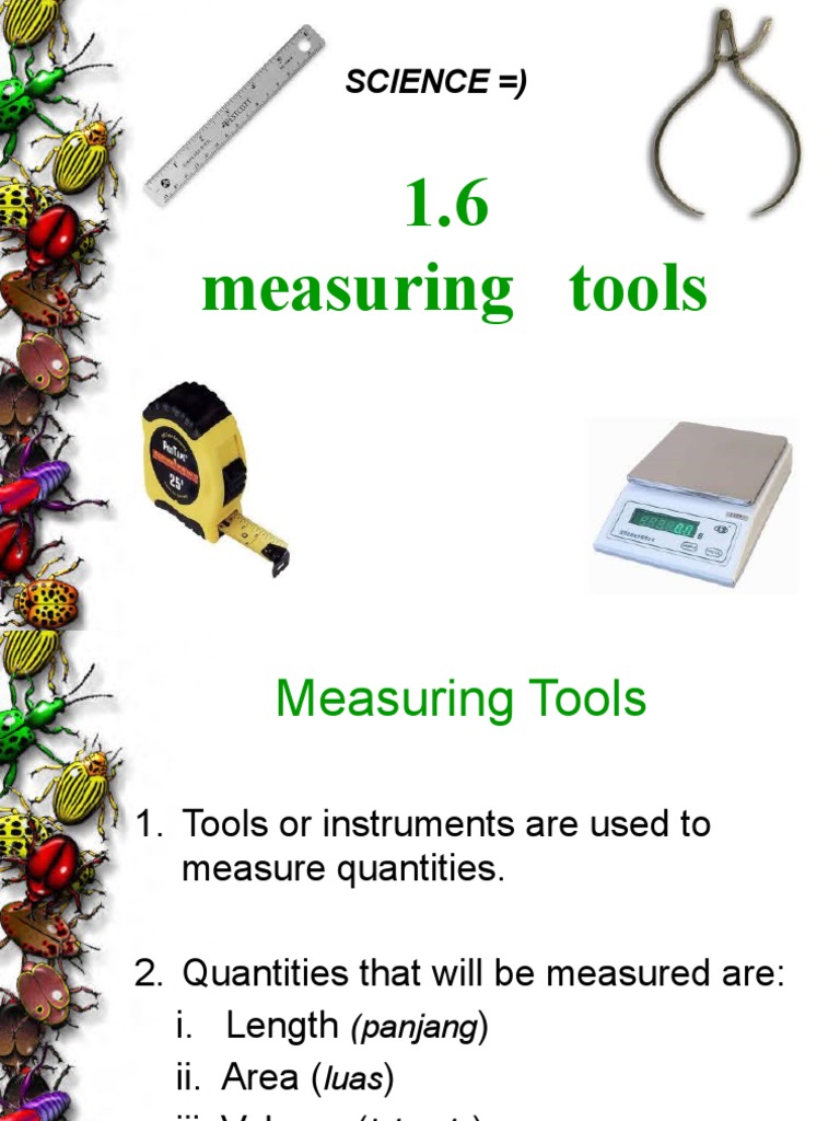 1.6 Measuring Tools: Science ) | PDF | Length | Metre