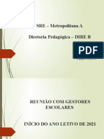 SRE - Metropolitana A Slides Reunião DIRE B