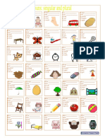 Worksheet Singular and Plural