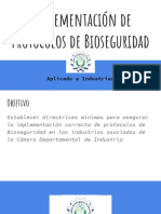 Implemen. Protocolos de Bioseguridad para Continuar Las Operaciones en Industrias