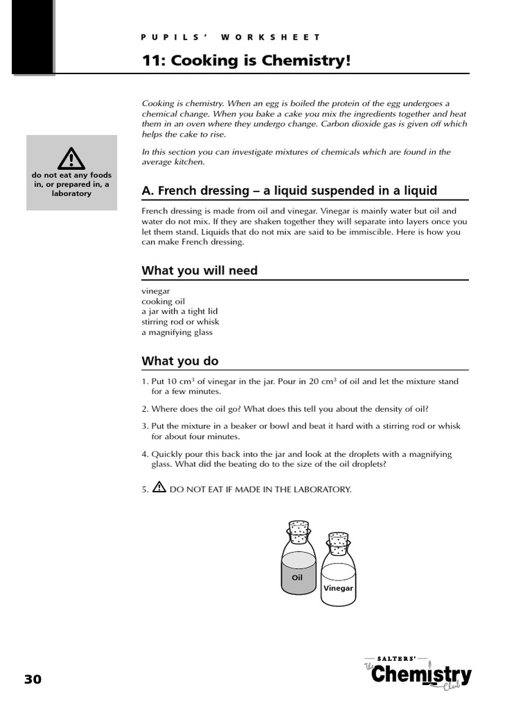 SCC1 Prac Salad Dressing PDF Mayonnaise Emulsion