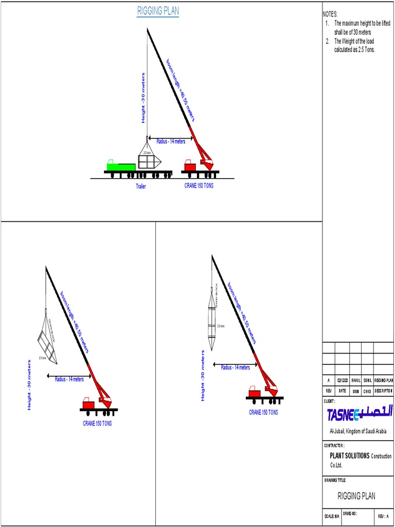 150 Ton Crane Rigging Plan | PDF | Construction Equipment | Nature