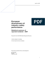 European Downstream Oil Industry Safety Performance: Statistical Summary of Reported Incidents - 2007