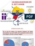 Religiones en Ecuador: Catolicismo, Protestantes e Islámicos