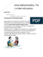 La respirazione diaframmatica