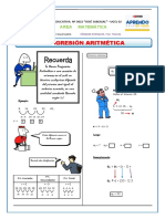 Progresión Aritmética para Primero de Secundaria