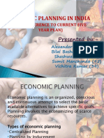 Economic Planning in India: (With Reference To Current Five Year Plan)