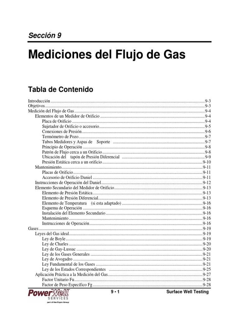 SWT9 Gas Spanish PDF Gases Presión