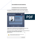Manual instalação leitor biométrico
