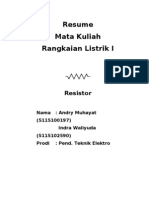 Resume Rangkaian Listrik