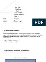 Definition Passive Voice Tugas Bhs Inggris