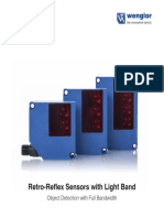Retro-Reflex Sensors With Light Band: Object Detection With Full Bandwidth