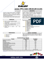 Raloy Diesel Supreme VDS-3 SAE 15W40