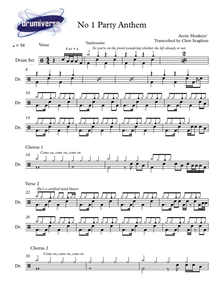 No 1 Party Anthem Tab