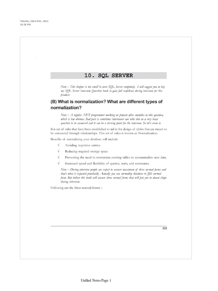 Tuesday, March 01, 2011 10:28 PM: Unfiled Notes Page 1 | PDF